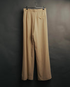 –SPECIAL– “HERMÈS” 90’s silk-lined wool wide trousers