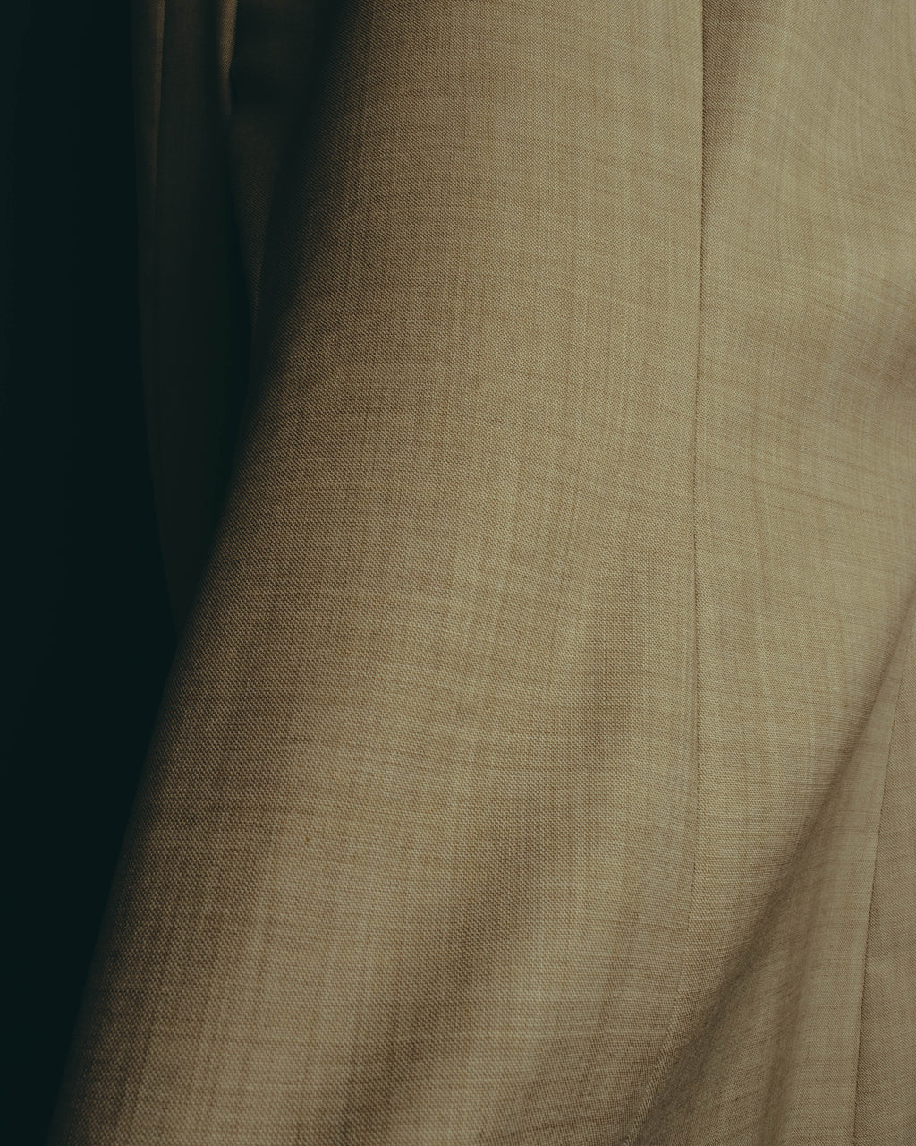 -SPECIAL- "HERMÈS" 90's-00's Wool silk tailored asymmetrical setup suit