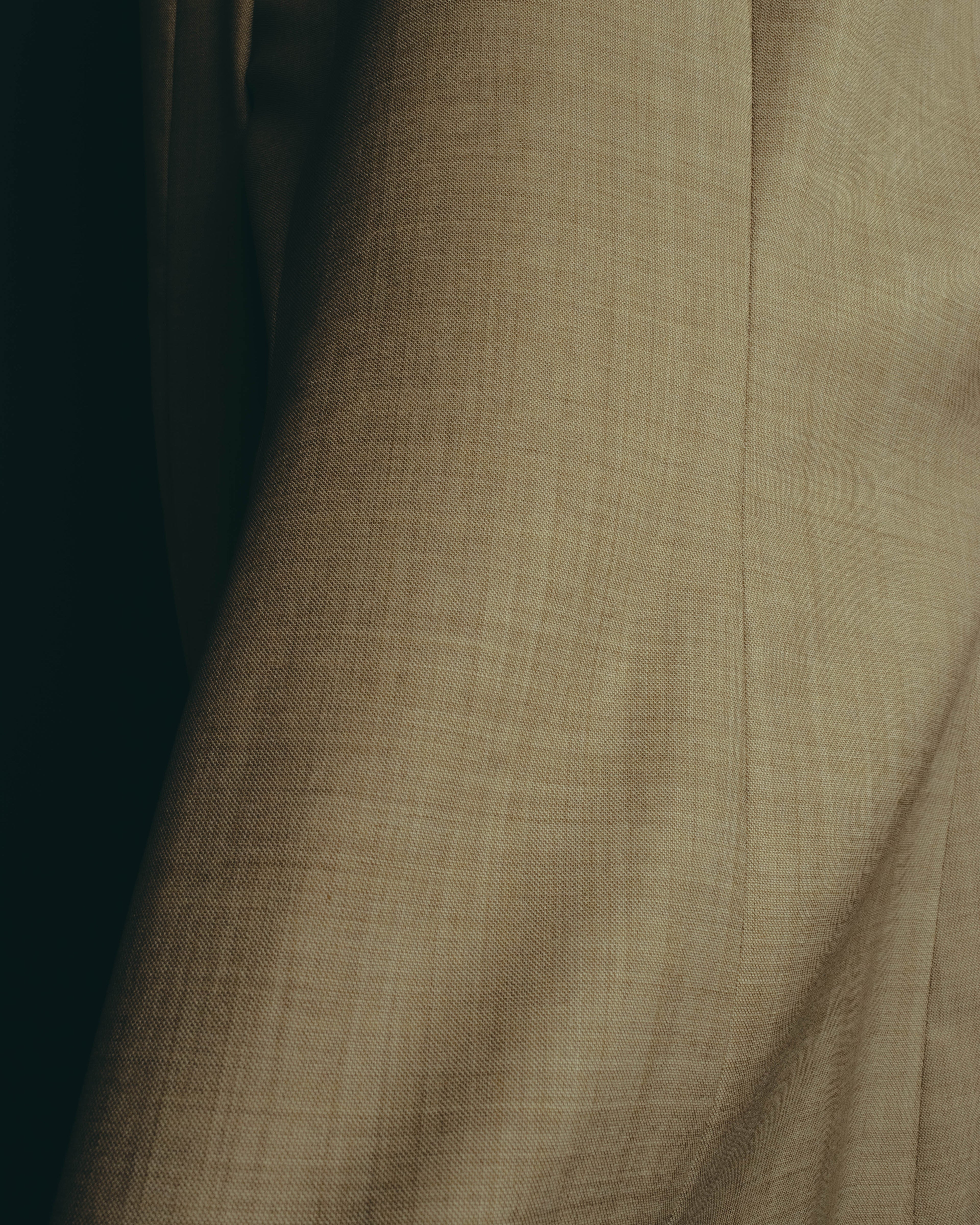 -SPECIAL- "HERMÈS" 90's-00's Wool silk tailored asymmetrical setup suit
