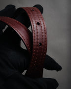 “Cartier” 00's Must de Cartier double wrap leather belt