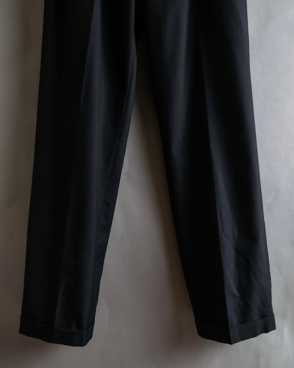 "Vintage high-waisted wide tapered slacks"