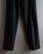 "Vintage high-waisted wide tapered slacks"