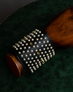 "Dior" Pearl＆gold stud design leather brace