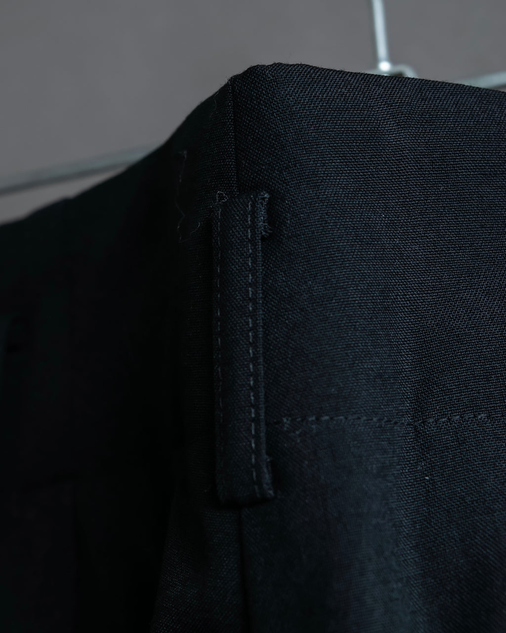 "COMME des GARCONS" Ruffle & tulle asymmetrical docking sarouel slacks