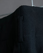 "COMME des GARCONS" Ruffle & tulle asymmetrical docking sarouel slacks