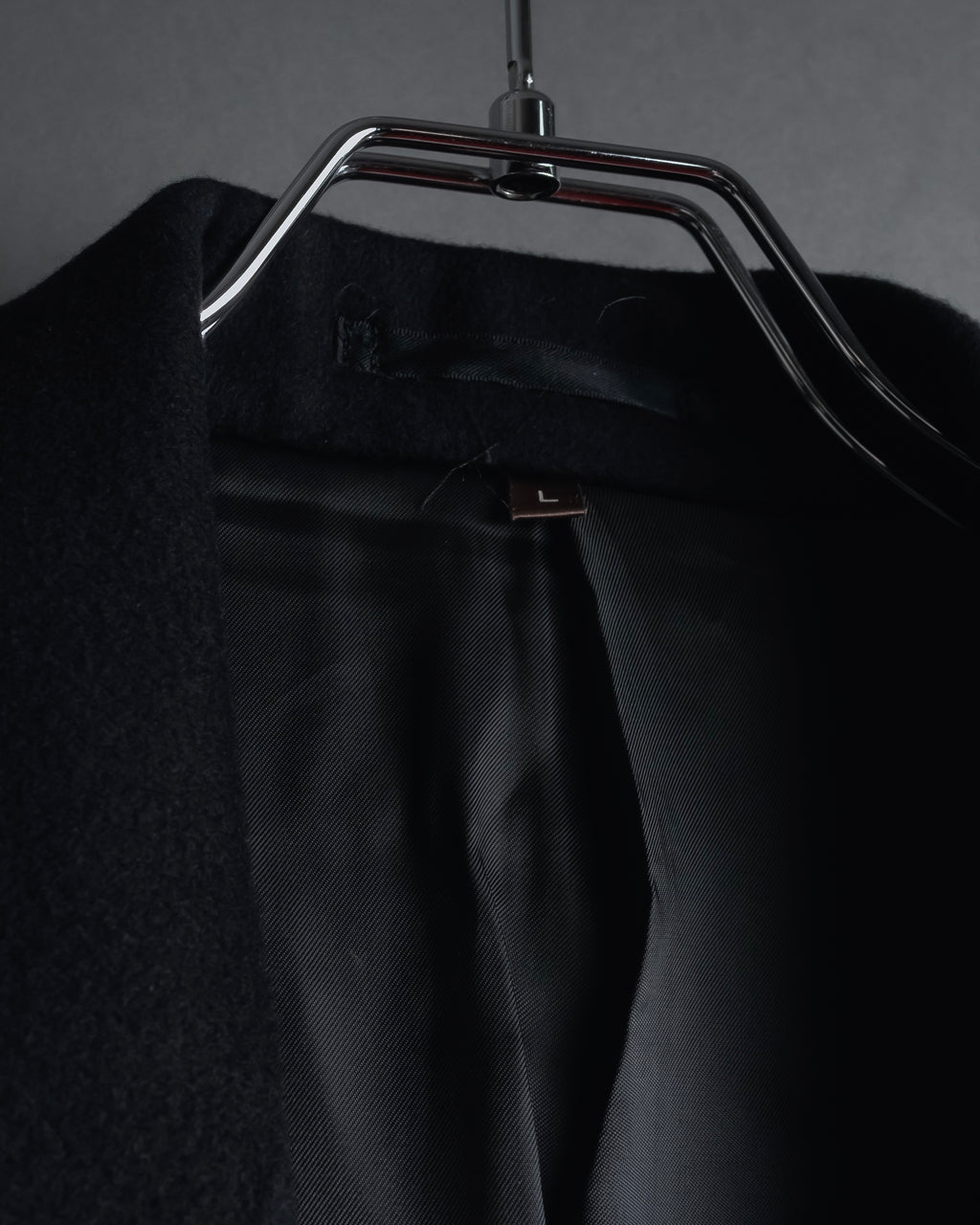 Abrigo doble botonadura de lana de los años 90 de YVES SAINT LAURENT