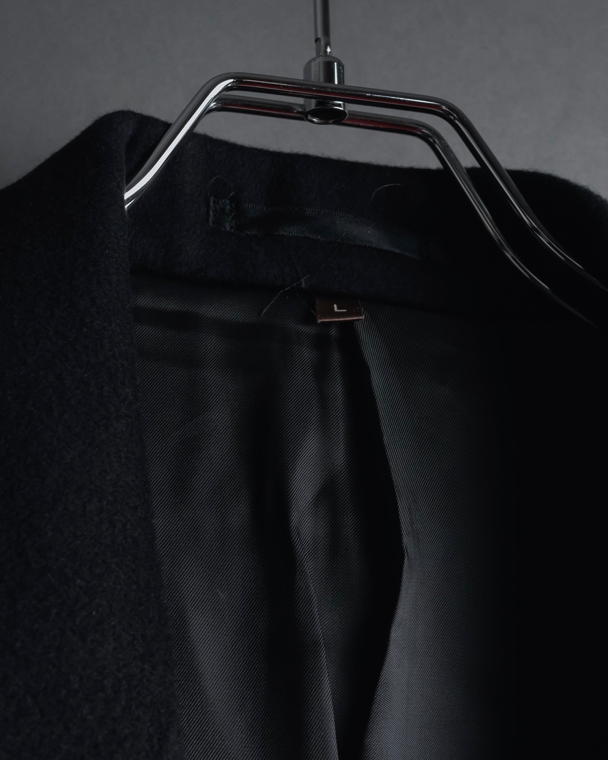 Abrigo doble botonadura de lana de los años 90 de YVES SAINT LAURENT