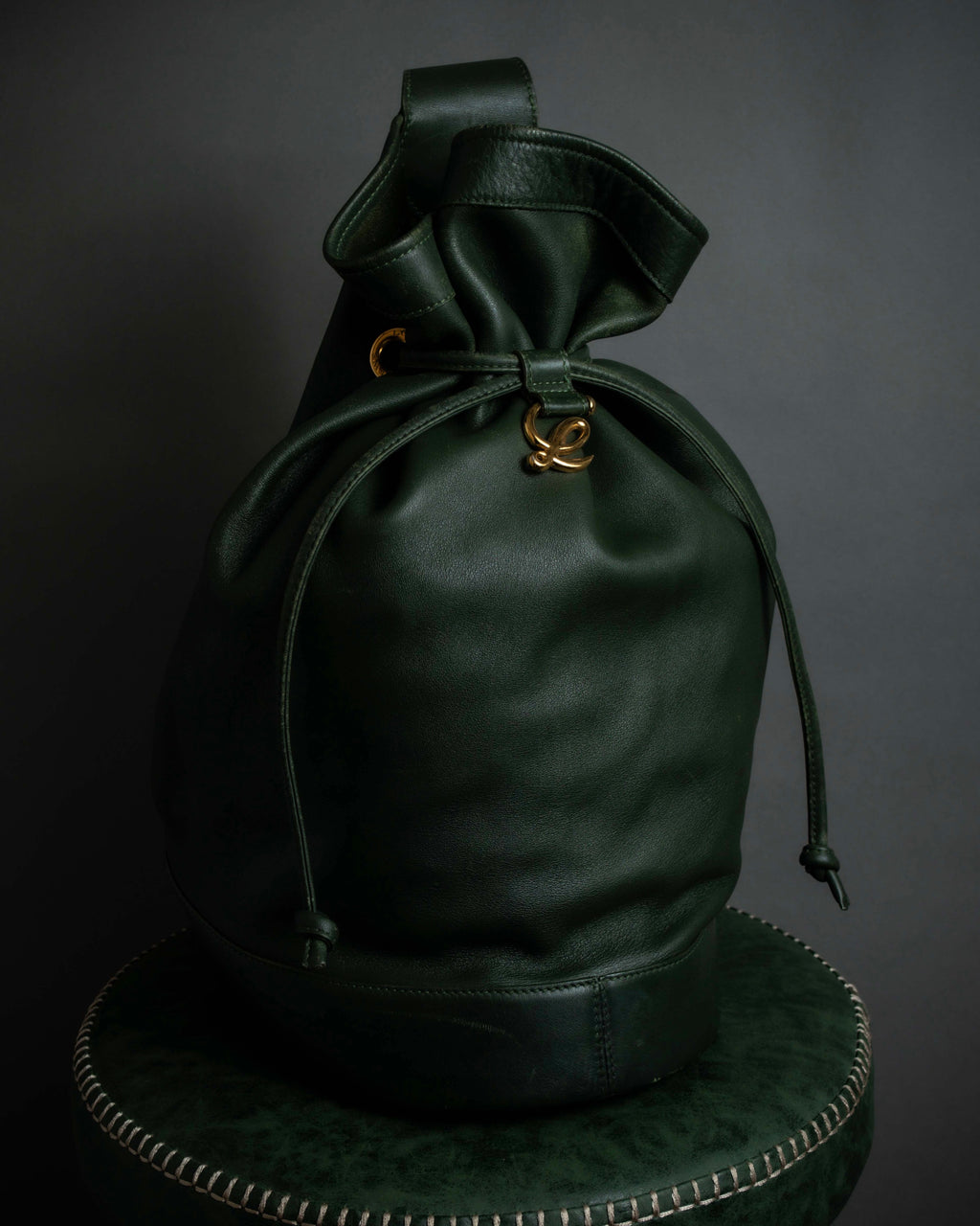 "LOEWE" Anton series drawstringsleather shoulder bag