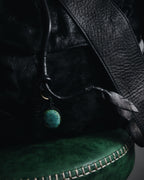 "Ermanno Scervino" 08’s-15’s Fur turquoise charm bag