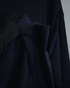 "Maison Margiela" Deconstructed arm-slit crewneck knit pullover