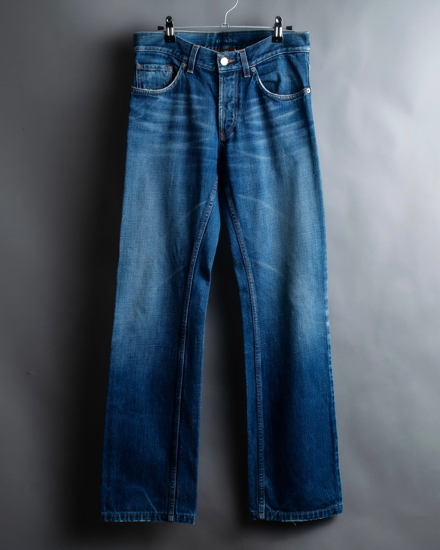 "PRADA" Vintage style three dimensional cut jeans