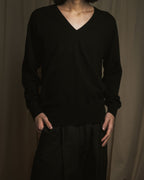 "CELINE" 90’s scottish cashmere v neck knit
