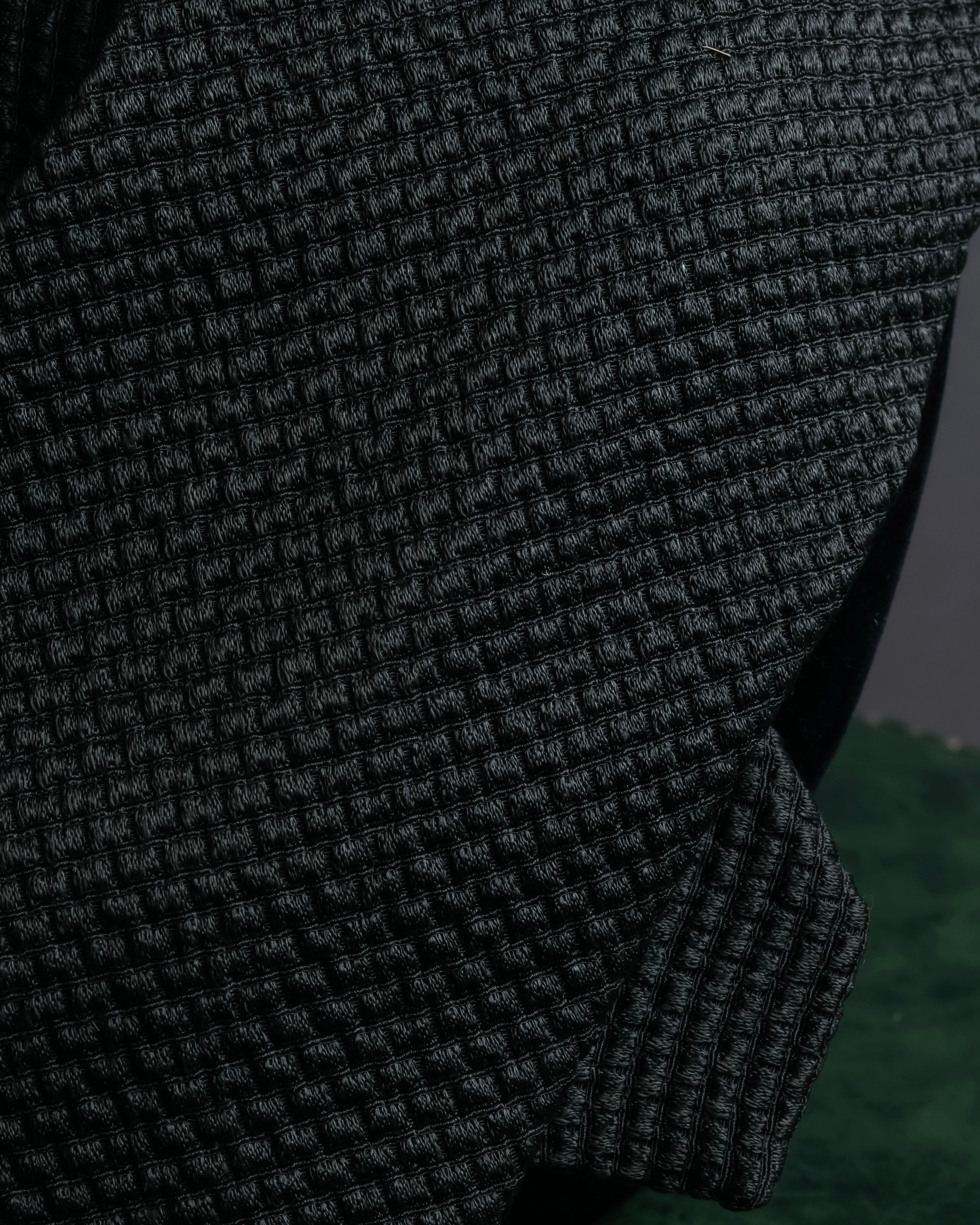 "GIORGIO ARMANI" Waffle knit silk necktie