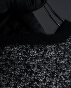 "Christian Dior PRETA PORTER"
Ribbon design mixed yarn knit pullover