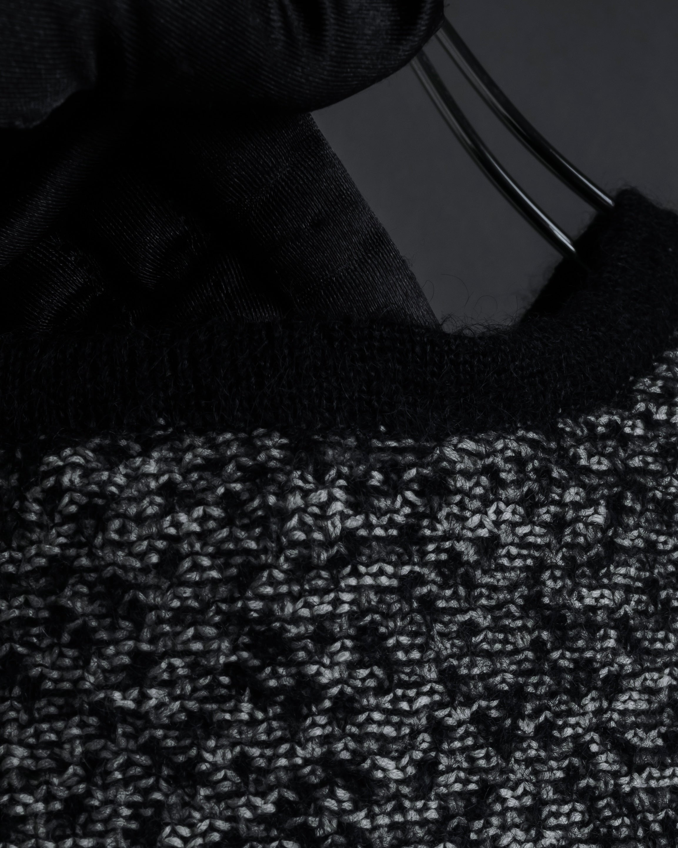 "Christian Dior PRETA PORTER"
Ribbon design mixed yarn knit pullover