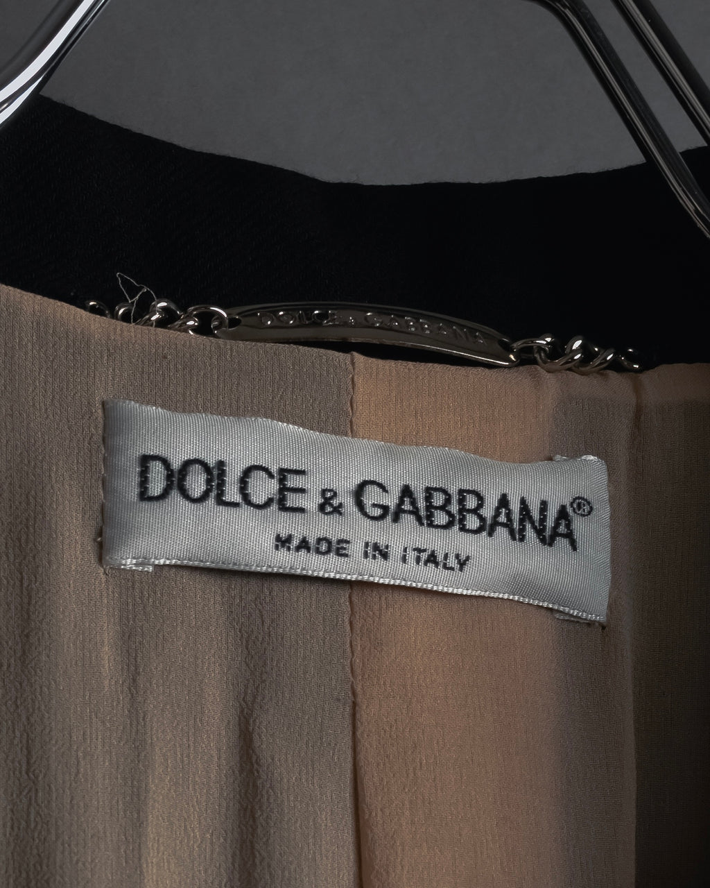 Abrigo de lana de sastrería minimalista de los años 90-00 de Dolce & Gabbana