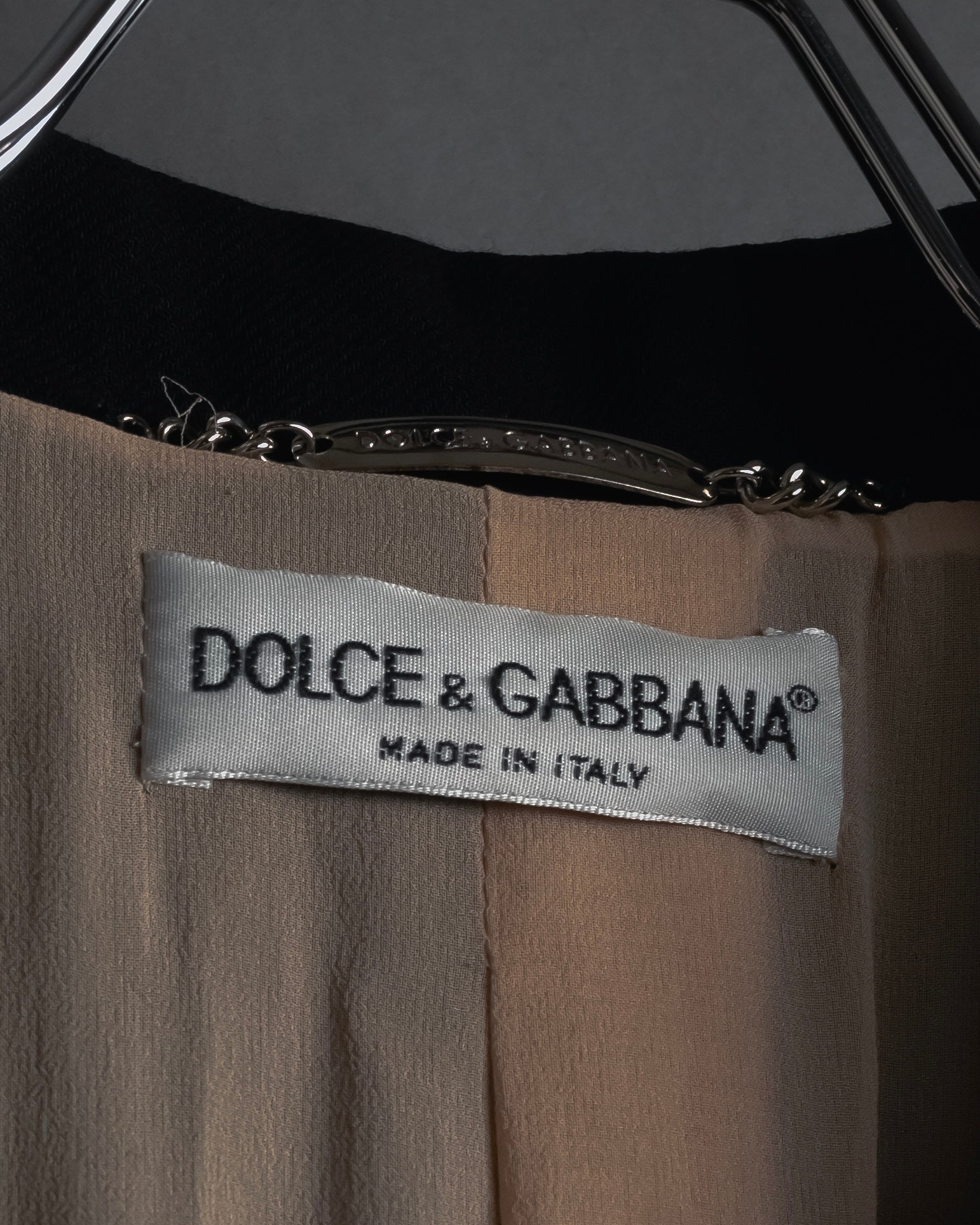 Abrigo de lana de sastrería minimalista de los años 90-00 de Dolce & Gabbana
