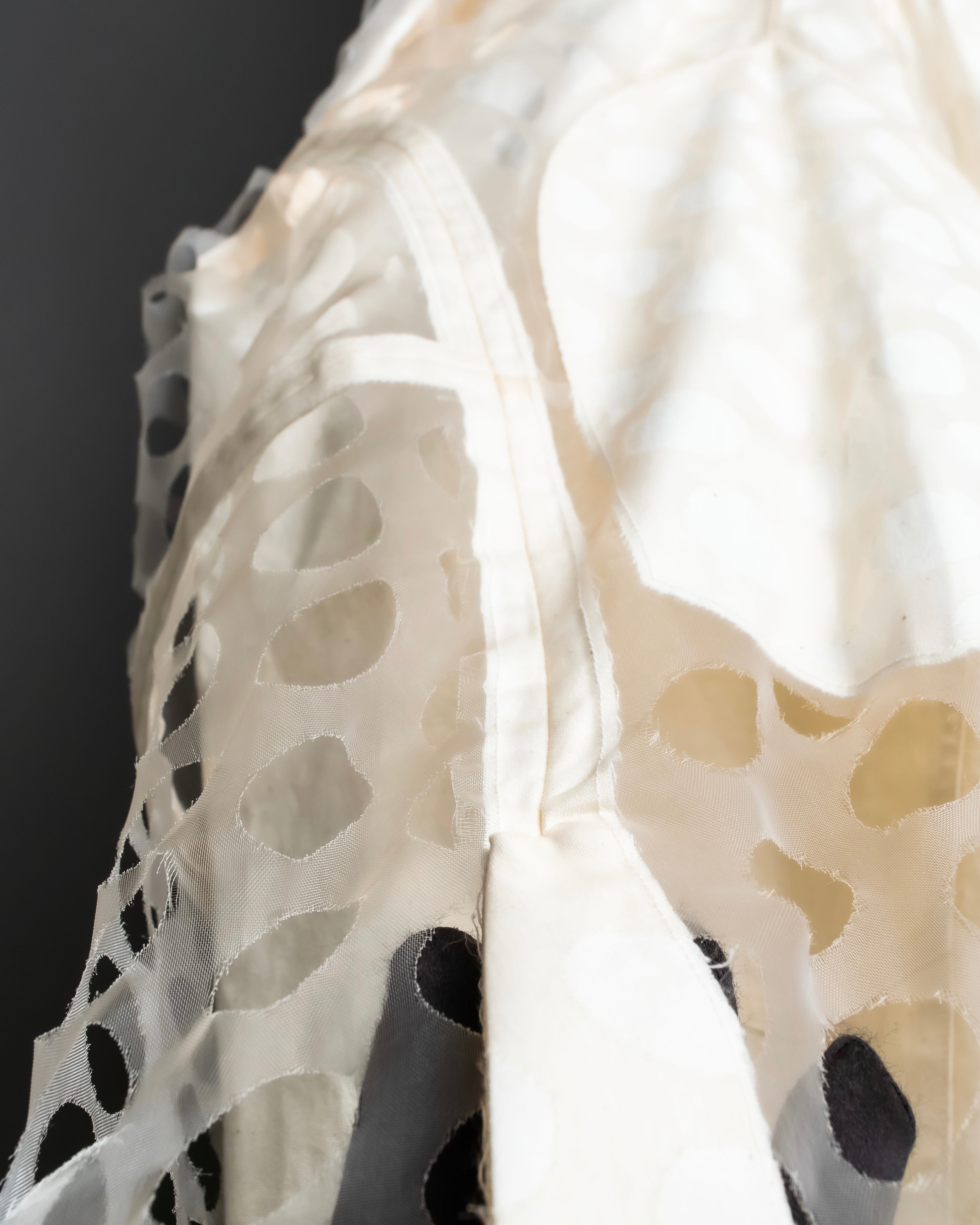 "MAISON MARGIELA" 20SS Polka dot tulle layered skirt