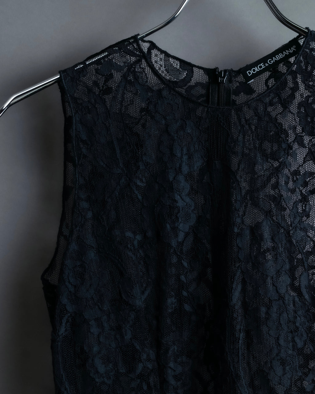 "D&amp;G" Botanical pattern lace shift dress