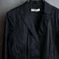 "PRADA" gathered detail cotton tailored jacket