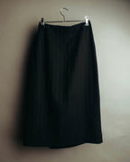 "VERONIQUE BRANQUINHO" 90's-00's Sculptural pleated wool skirt