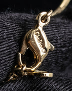 "Christian Dior" Pearl bijou gold chain necklace