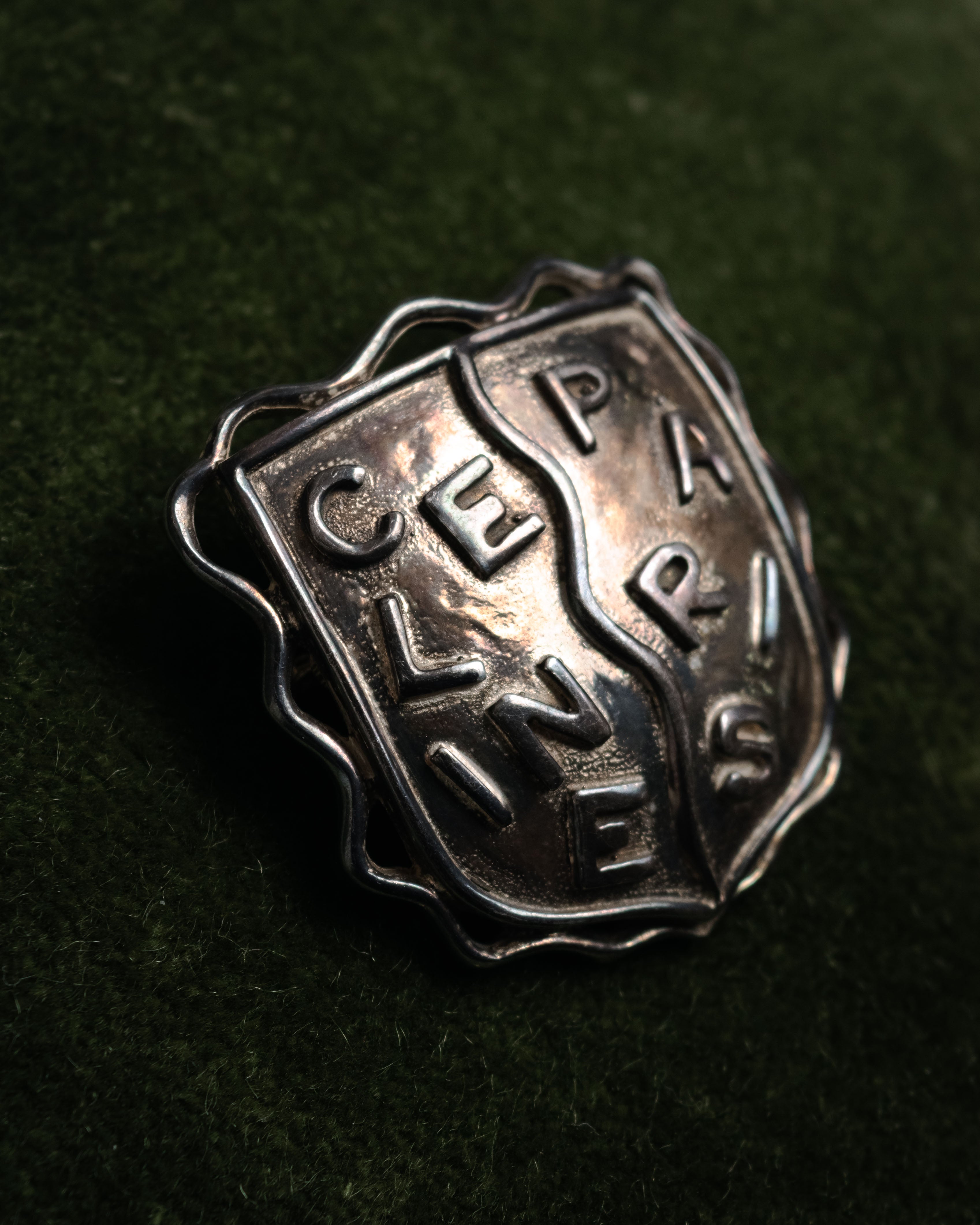 “CELINE” 70’s-80’s Heraldic logo brooch