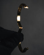 "LOEWE" 00’s-10’s leather inlay anagram clasp bangle