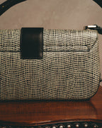 "Salvatore Ferragamo" Crocodile embossed Gancini shoulder bag