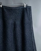 "tricot COMME desGARCONS" Flared silhouette wool cropped skirt
