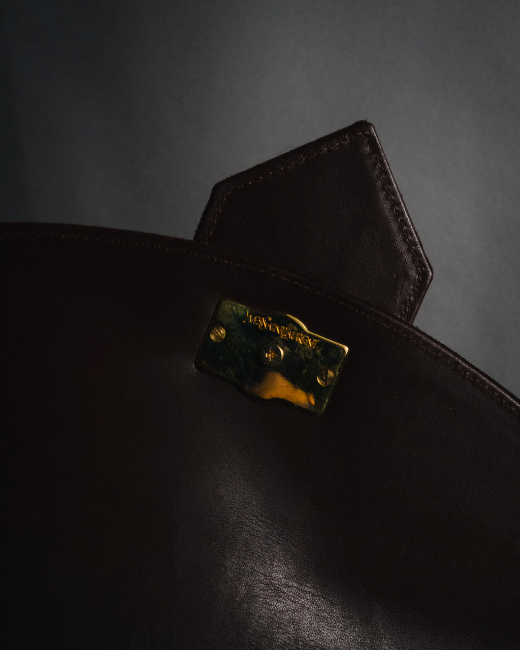 "Yves Saint Laurent" 80’s-90’s Concho suede chain shoulder bag