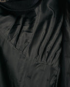 -SPECIAL- “GUCCI” 80’s-90’s Textured striped shawl collar long coat