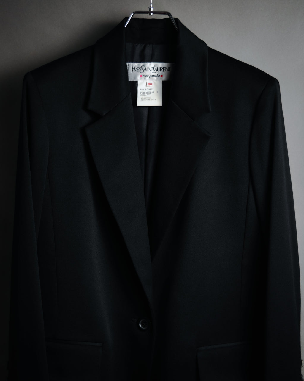 –SPECIAL– "Yves Saint Laurent rive gauche" 90’s Rive gauche le smoking tuxedo jacket