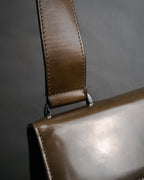 “Salvatore Ferragamo” 90’s-00’s glossy gancini shoulder bag
