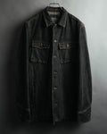 -MOOD MILLÉSIMES- 00’s faded black denim shirt jacket