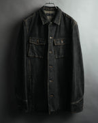 -MOOD MILLÉSIMES- 00’s faded black denim shirt jacket