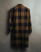 "Yves Saint Laurent" 80's-90's Plaid wool coat dress