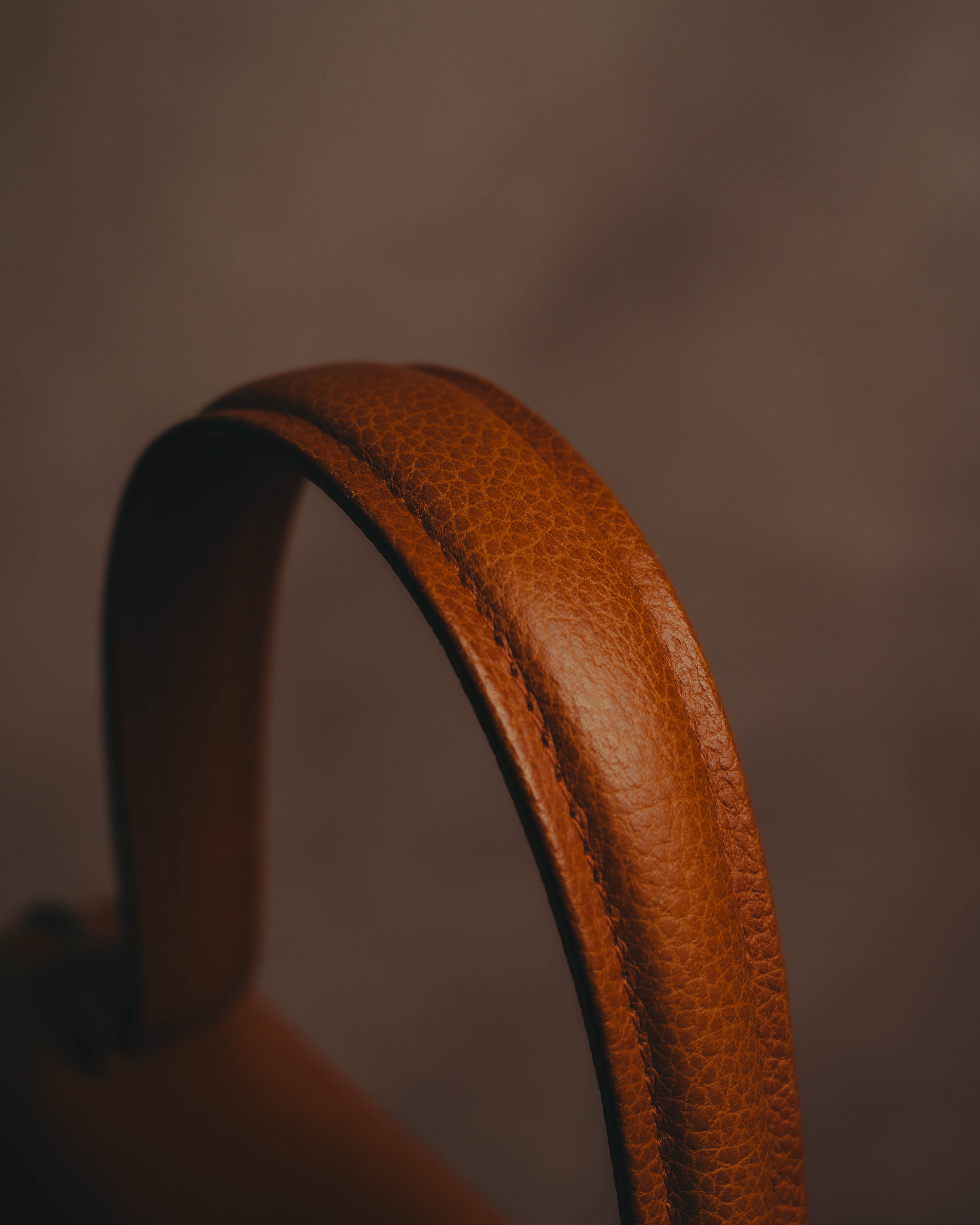 "Yves Saint Laurent" 70's-80's Cognac leather top handle bag