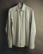 -SPECIAL- "Dior" 00's-10's Fine pinstripe concealed placket dress shirt