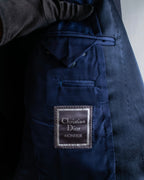 "CHRISTIAN DIOR MONSIEUR" Satin switching design tuxedo dress set up