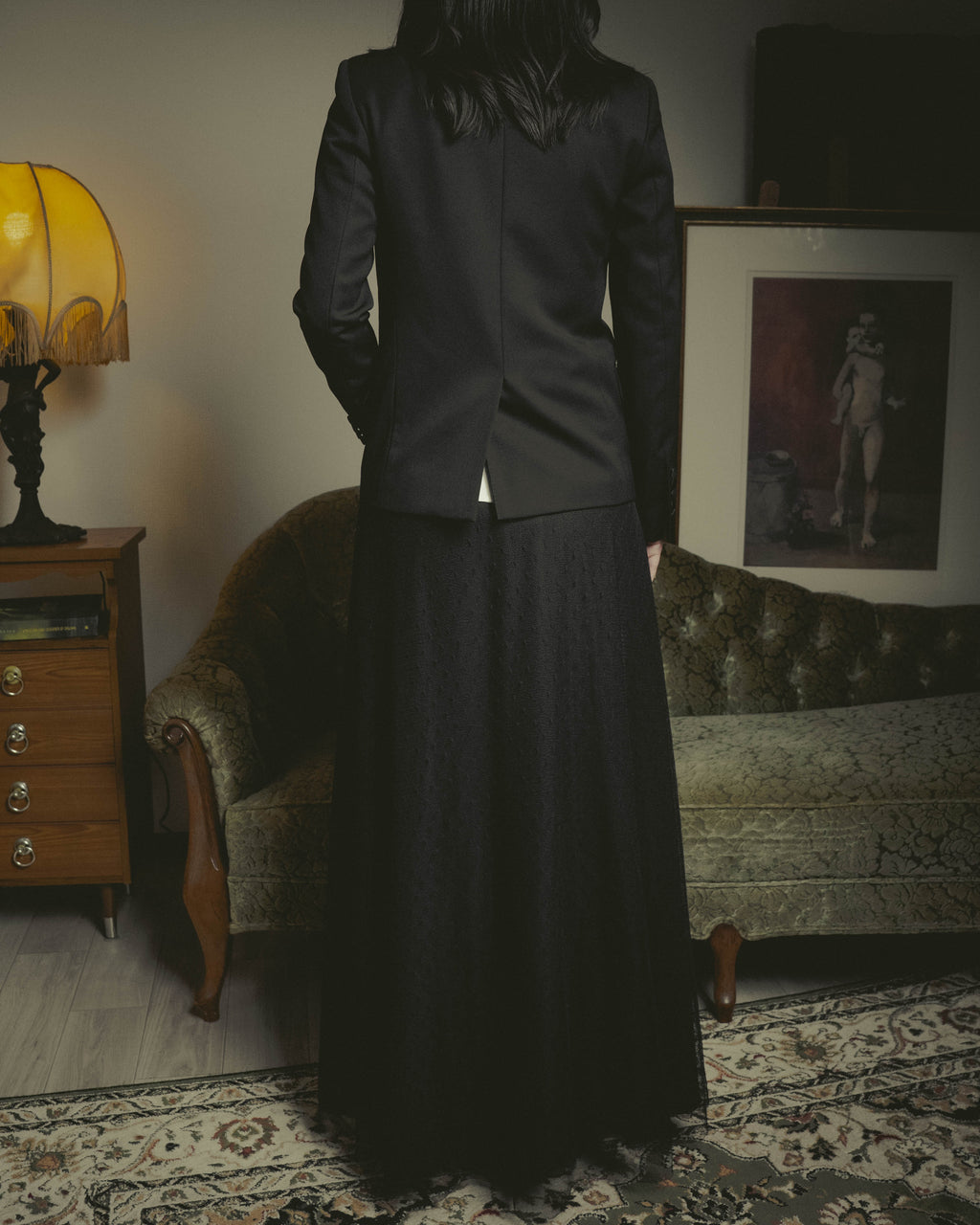 -SPECIAL- “Saint Laurent” 2012-2016 Single-button satin-lapel wool jacket