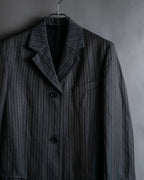 "Acne Studios" Antique design long striped coat