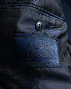 "GIANNI VERSACE COUTURE"
Oversized double breasted tailored jacket & two pleat slacks set up
