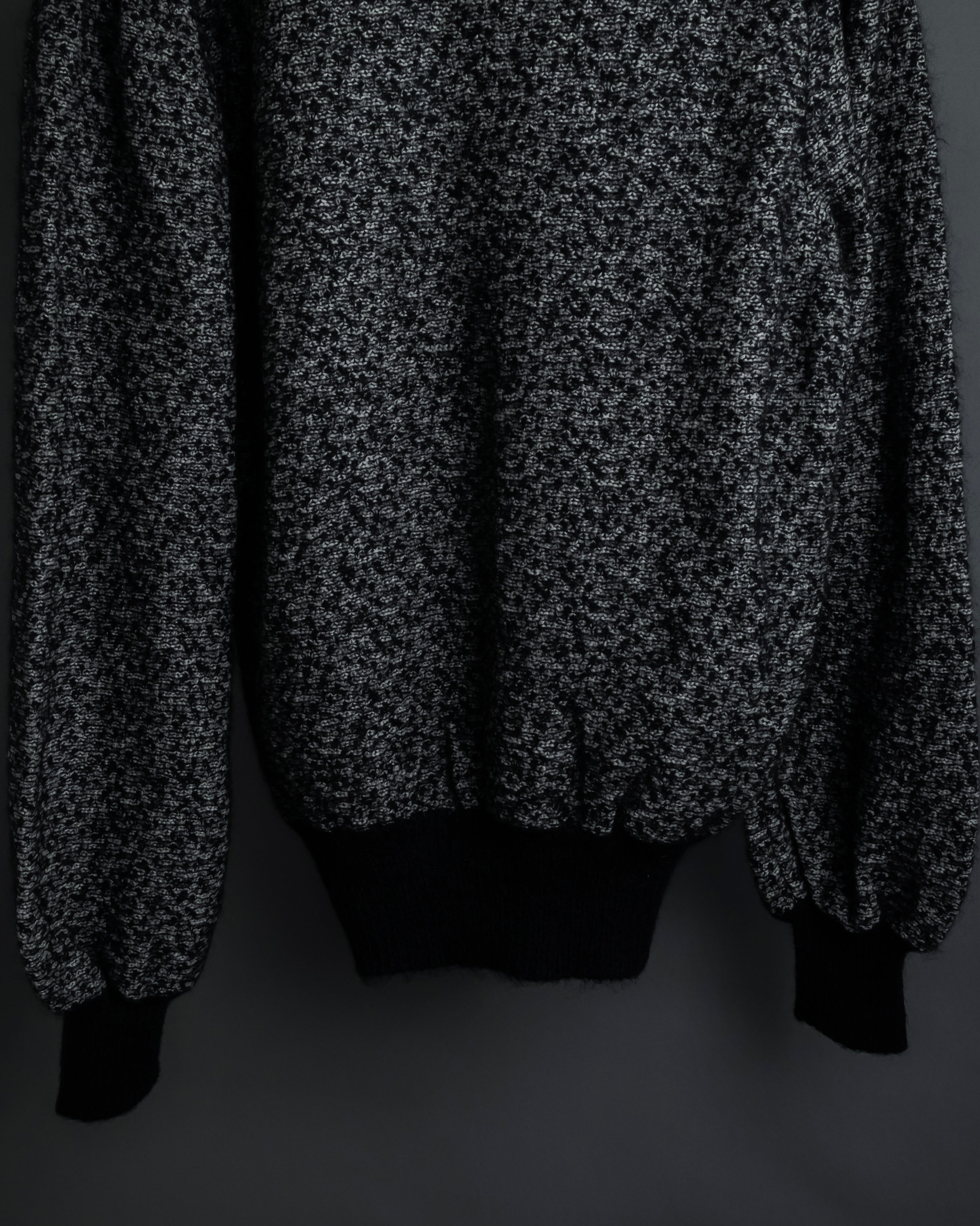 "Christian Dior PRETA PORTER"
Ribbon design mixed yarn knit pullover