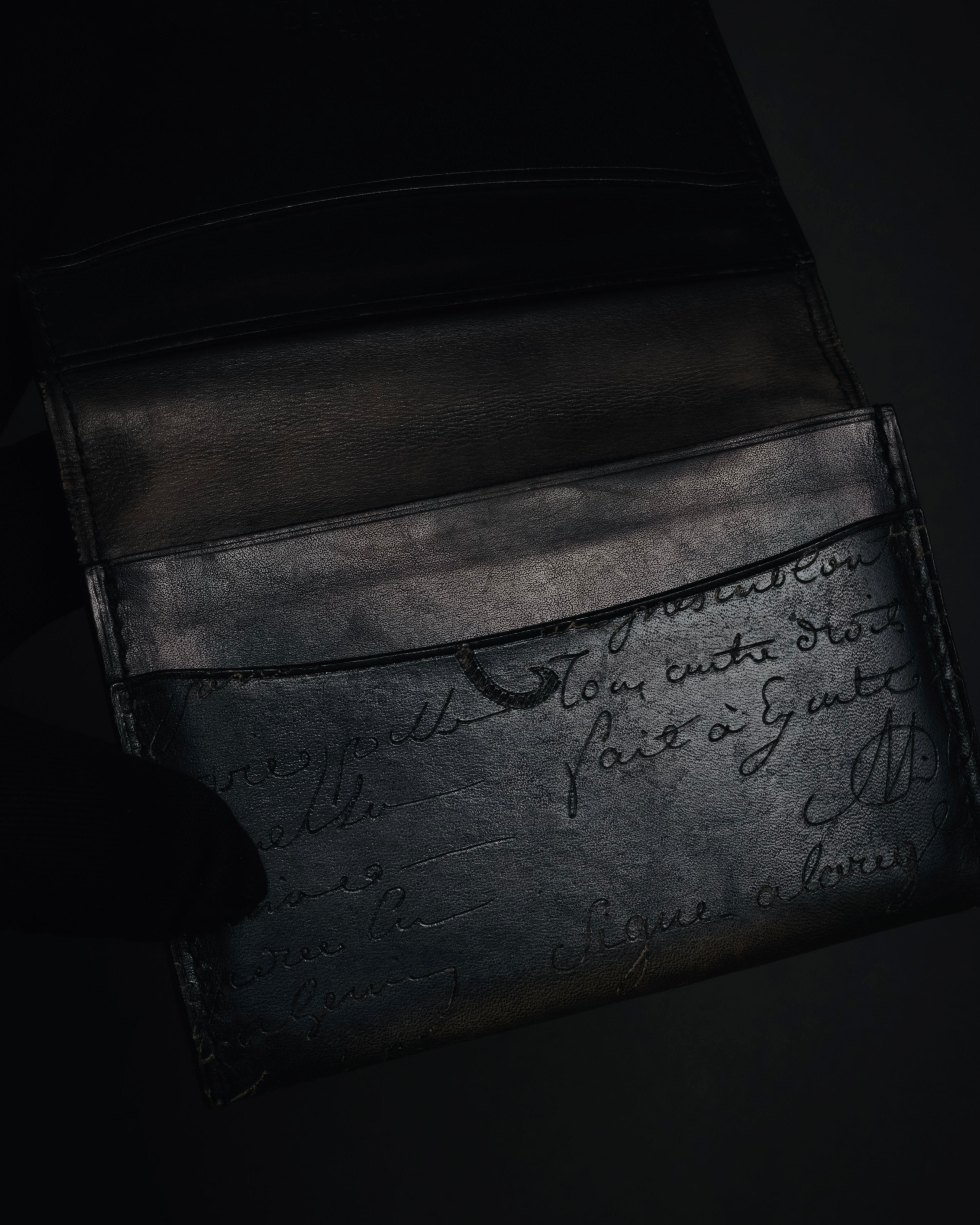 "Berluti" 2012-2018 Scrit patina Venezia leather card case