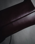 "JIL SANDER" 2018- Minimal Folded leather pochette bag