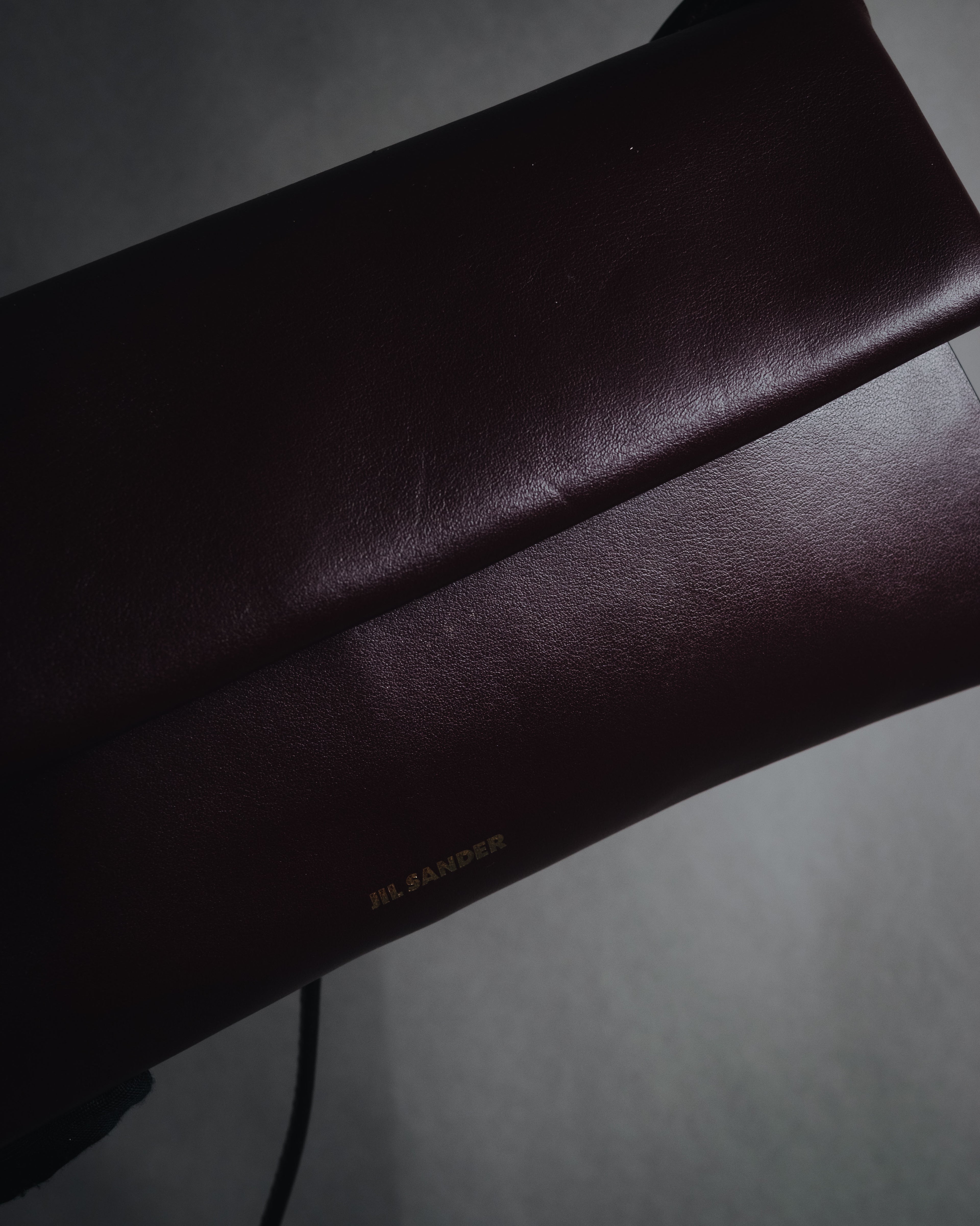 "JIL SANDER" 2018- Minimal Folded leather pochette bag