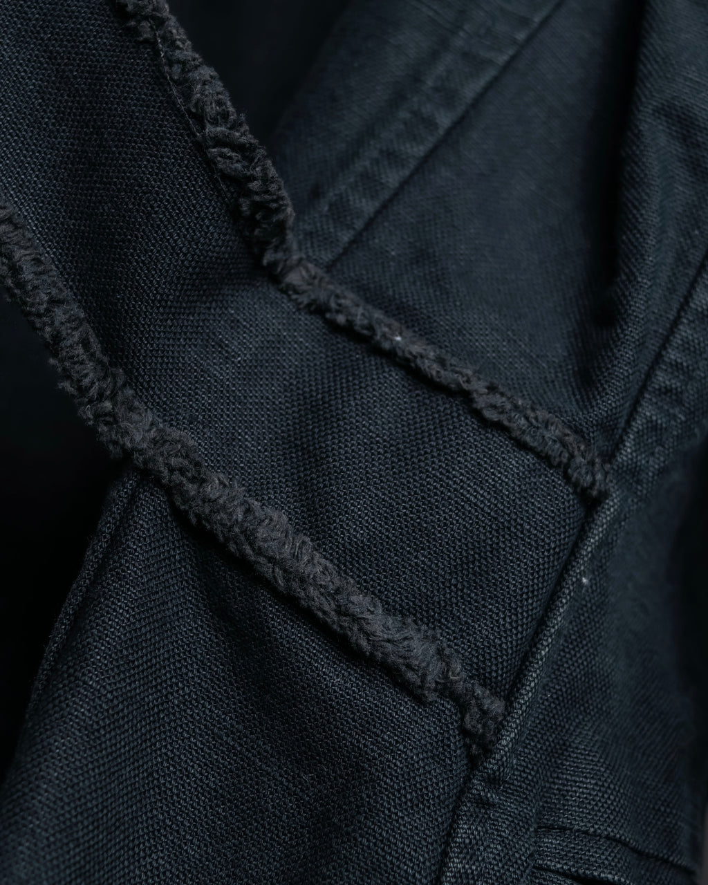 "vanessa bruno" Lace fringe design drawstring cotton linen shirt dress