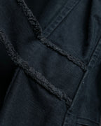 "vanessa bruno" Lace fringe design drawstring cotton linen shirt dress