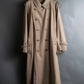 "BURBERRY" Military detail belted maxi length trench coat